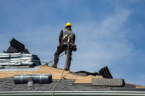 Professional Roofing technician working in Westborough, MA